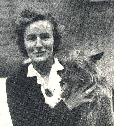 Yvonne Rudellat with dog